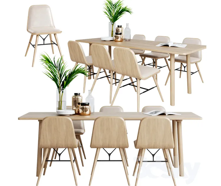 Fredericia spine chair table taro