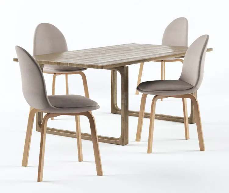 Fritz hansen sammen chair the table