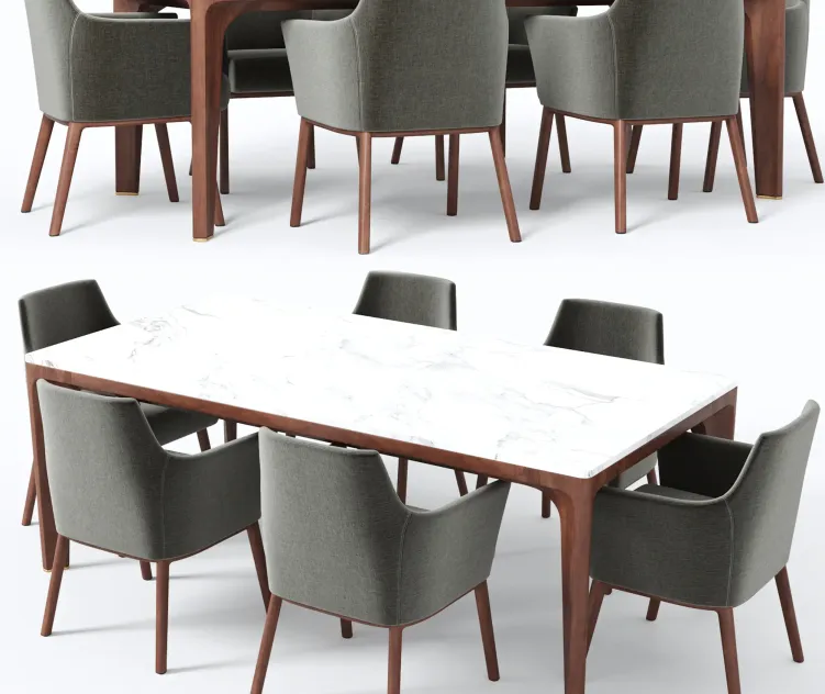 Giorgetti alina armchair anteo table