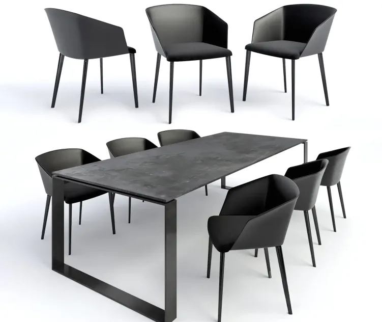 Gravelli table zanotta chair