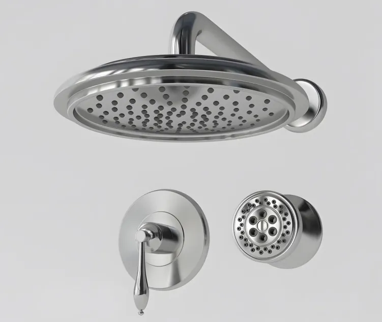 Devonshire handle rite temp shower faucet