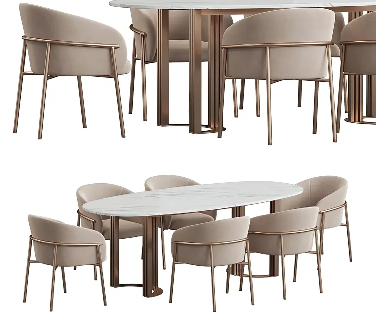 Hudkoff lord table rimo chair dining