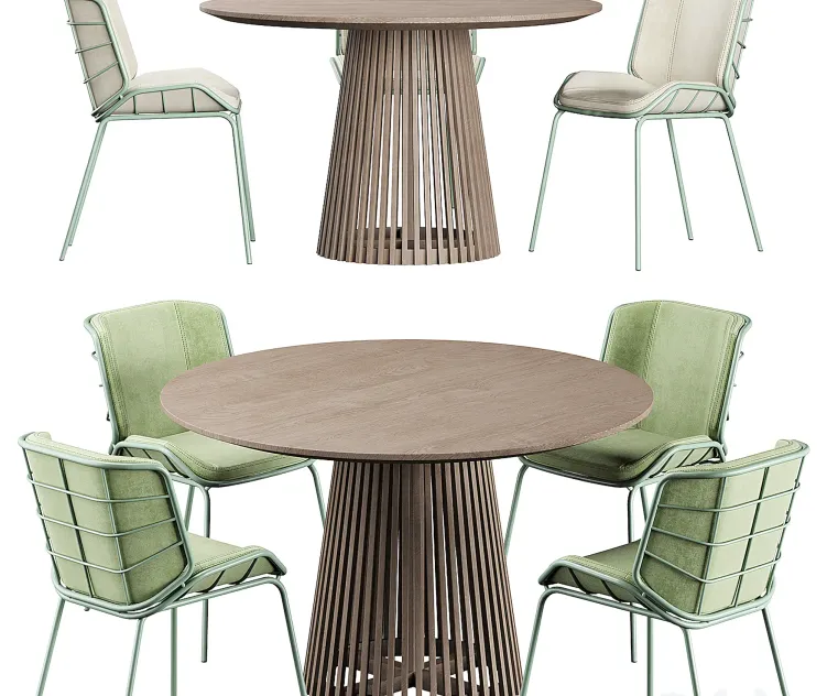 Irune ola forma table traba giacomo cattani chair