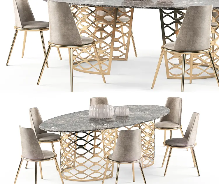 Isidoro table aurora chair