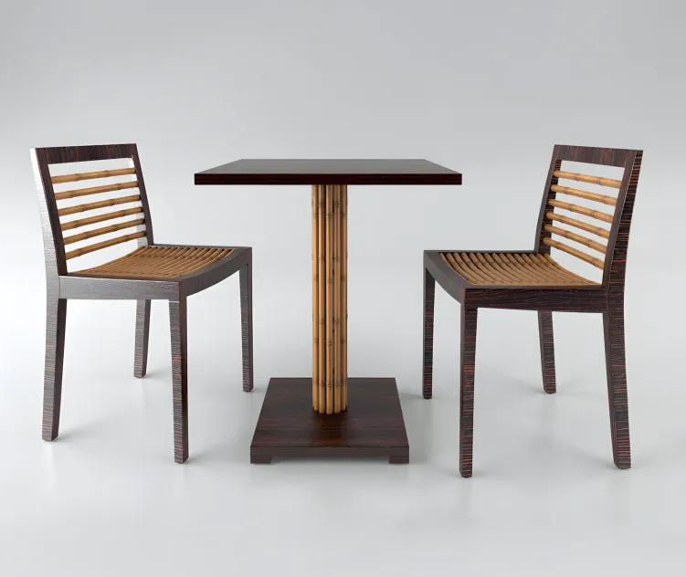 Kawayan bistro side chair bistro table