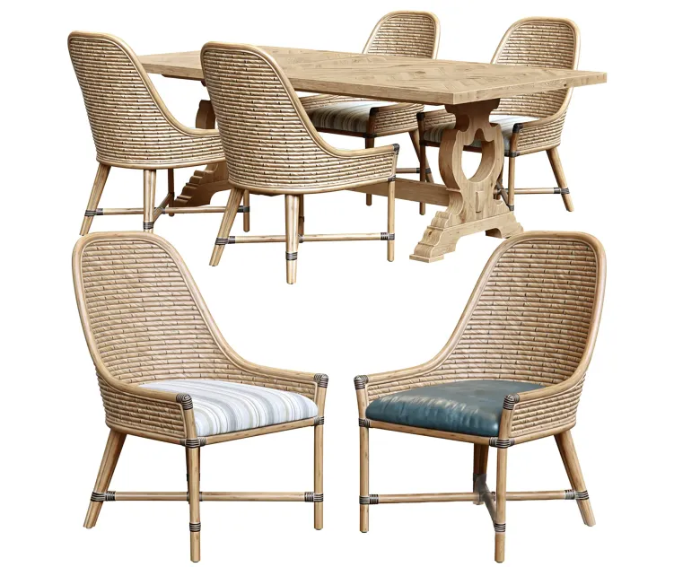 Keeling woven side chair