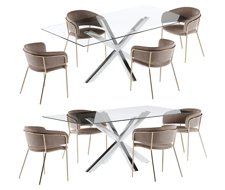 La forma table arya konnie chair dining