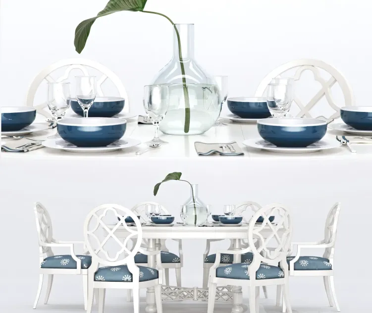 Lexingon knapton hill round dining table mill creek armchair