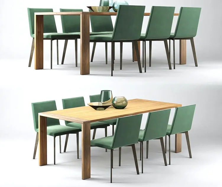 Ligne ro table allen chair mogador