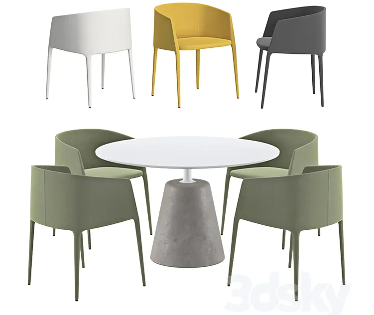 Mdf italia achille armchair rock table