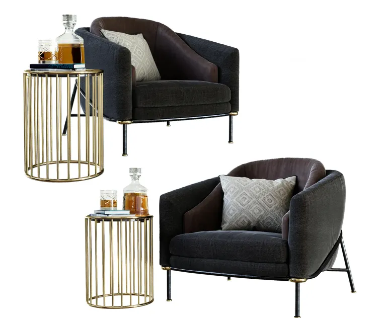 Minotti armchair table rl