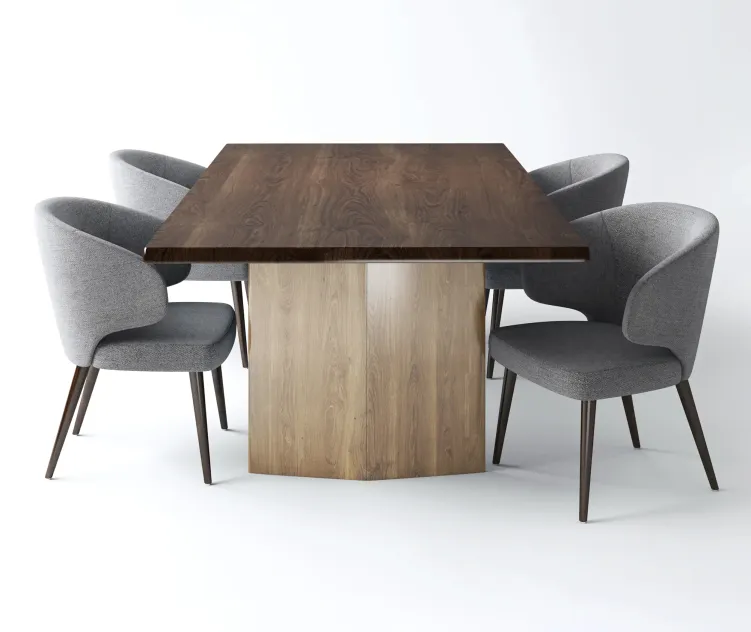 Minotti chair aston table morgan