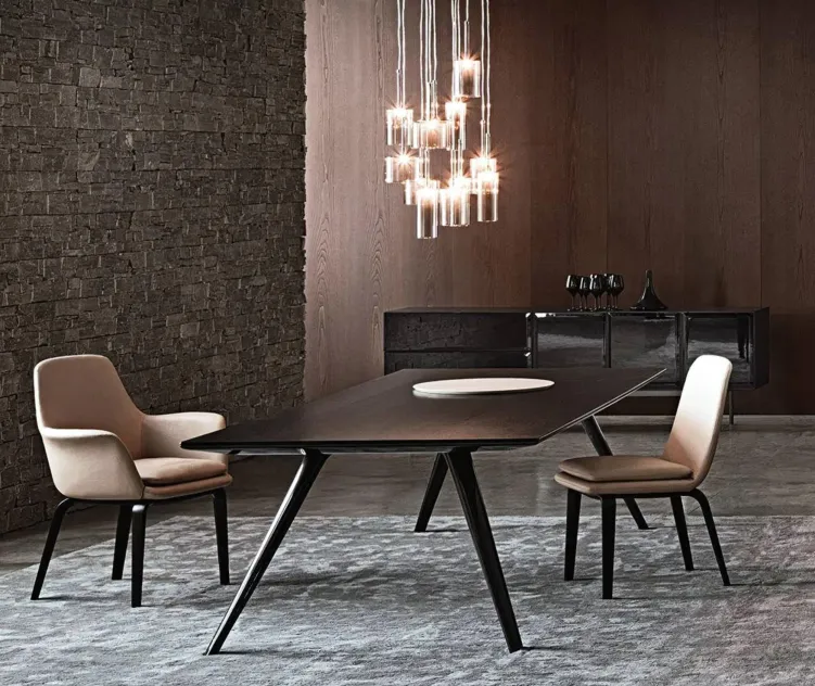 Minotti evans chair table