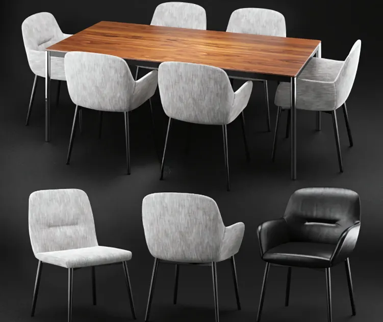 Minotti flavin chair jorn table