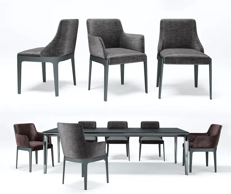 Molteni chelsea table chair