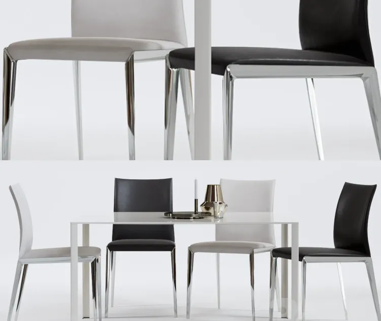 Molteni dart chair lessless table