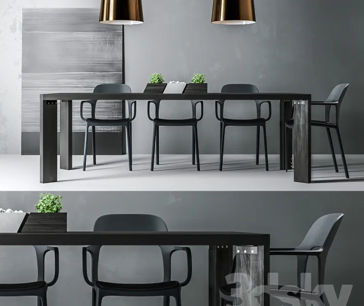 Nox noir tables chairs