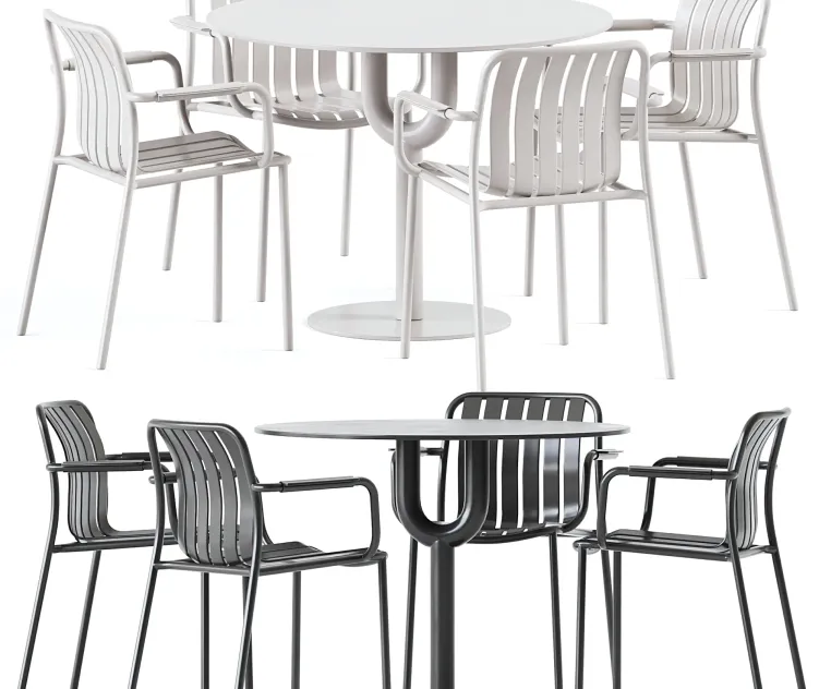 Piper pedestal table by design