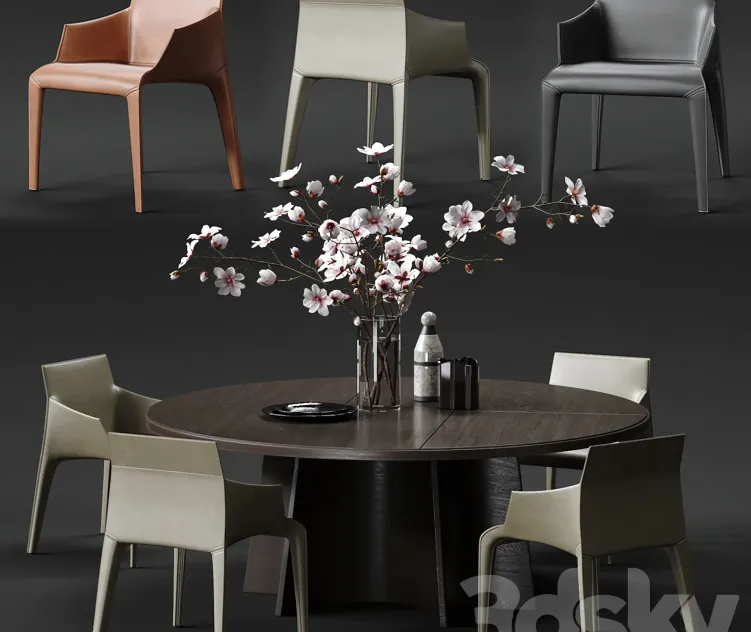 Poliform seattle armchair kensington table