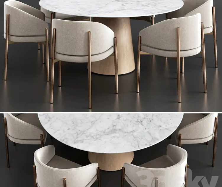 Porro frank armchair materic table