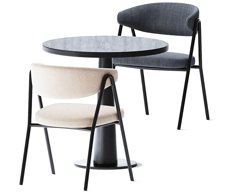 Round table gray by gervasoni