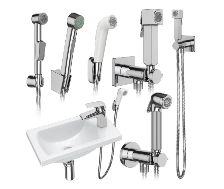 Hygienic shower hansgrohe bossini set 158