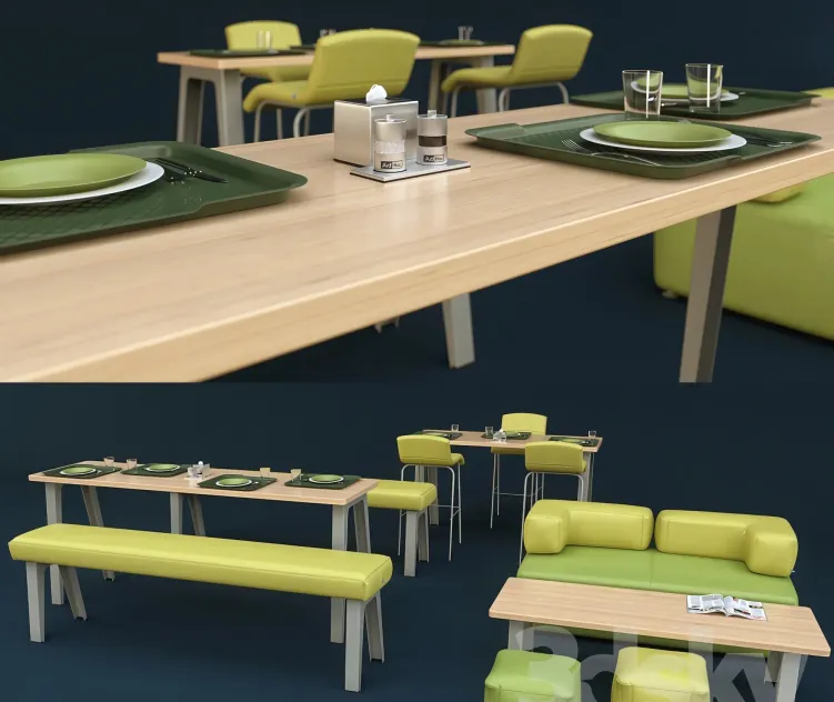 Steelcase office furniture dining room