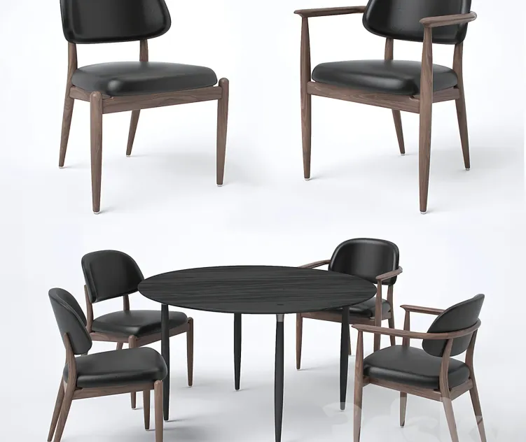 Stellar works slow side chair dining chair dining table