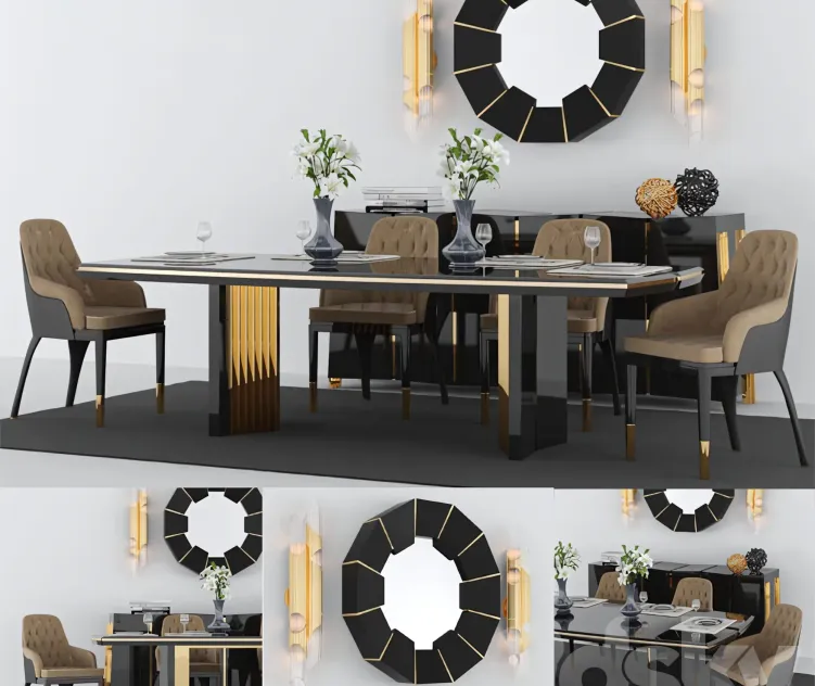 Table chair by luxxu
