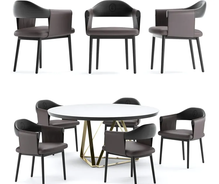 Table chair trussardi casa larzia chair