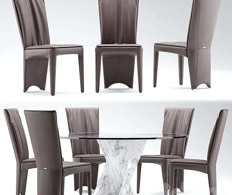 Table chairs cattelan italia aurelia