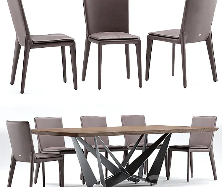 Table chairs cattelan italia vittoria