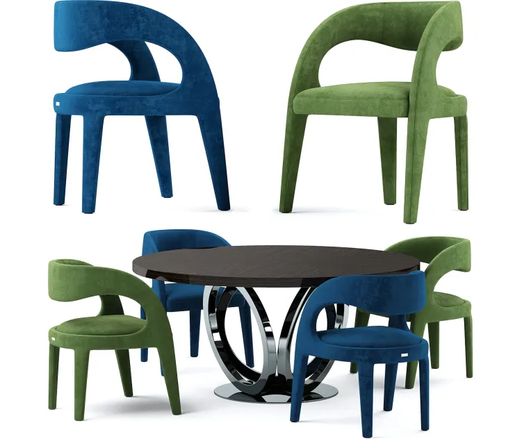 Table chairs fendi casa berenice chair
