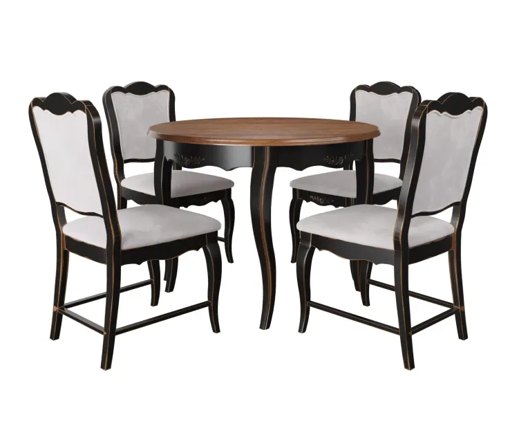 Table chairs from the collection of mobilier de maison