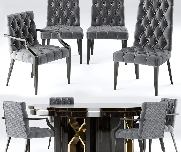 Table chairs vittoria frigerio