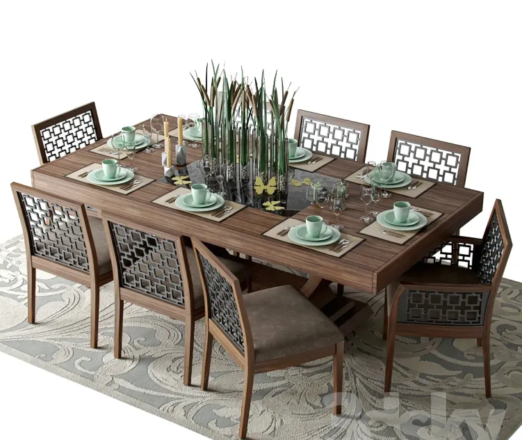 Table with chairs mobi dining rooms morokko