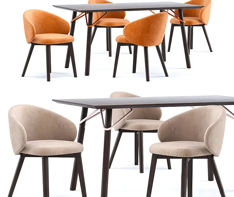 Tria table Tuka chair