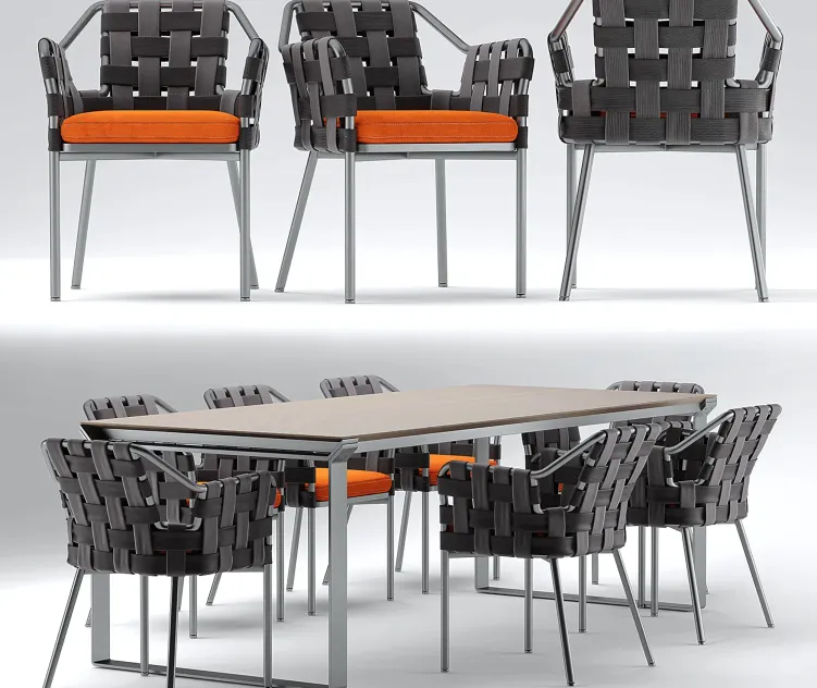 Varaschin obi chair Natuzzi table