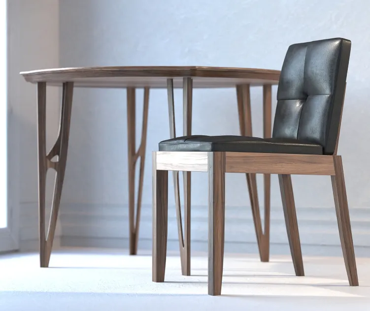 Vegan table bever sedia chair riva
