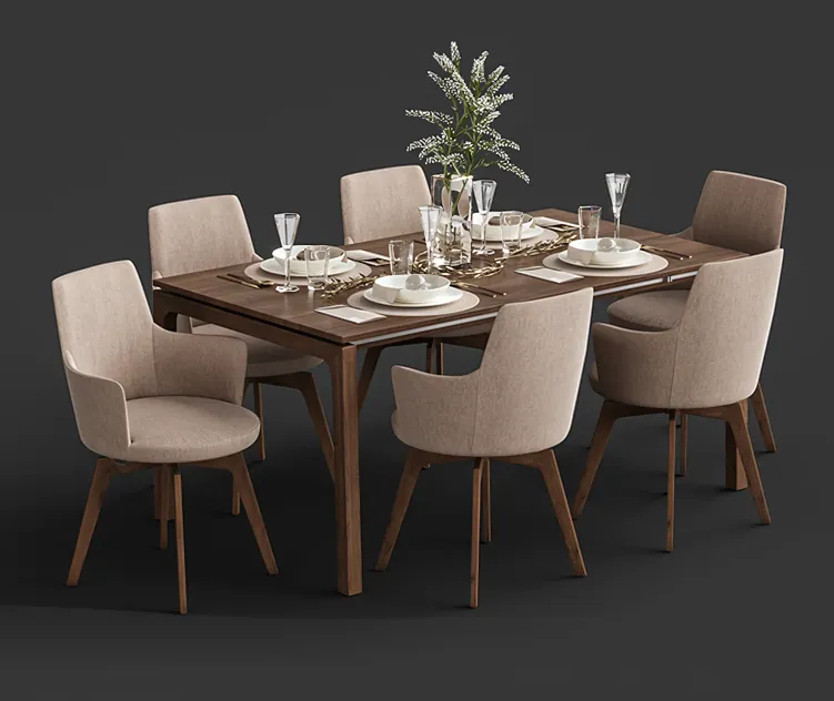Venjakob alexia chair with dining table et