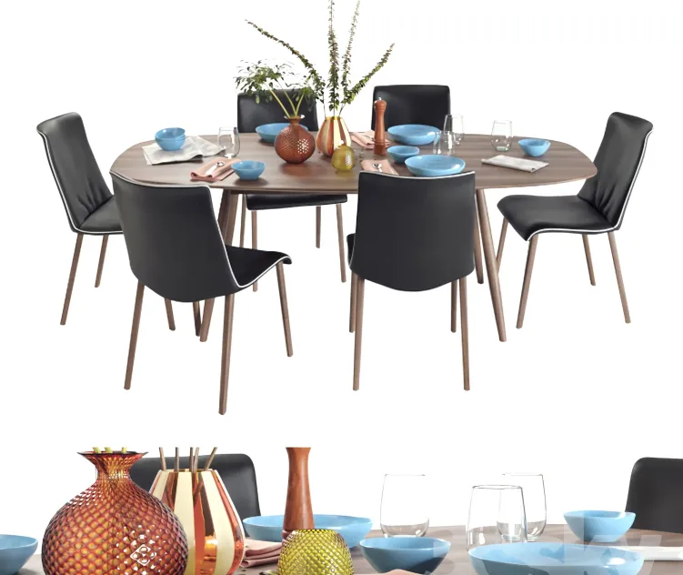 Walter knoll moualla table liz wood chair dining