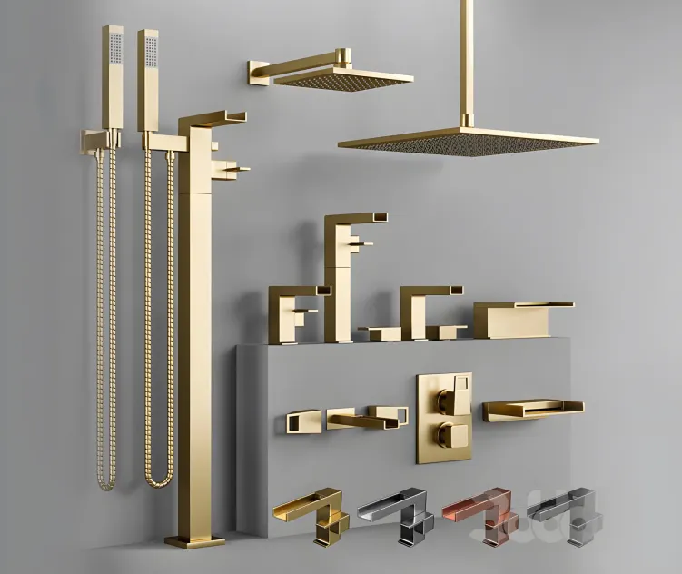 The watermark collection edge bathroom faucet set