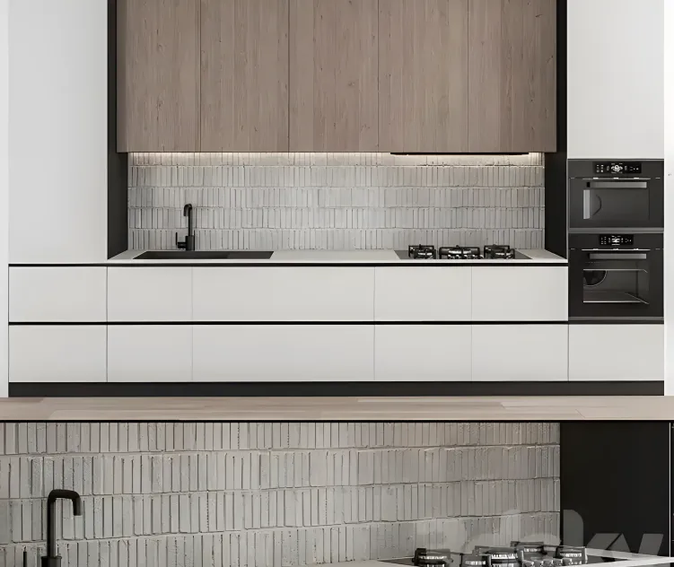 Kitchen modern white wood