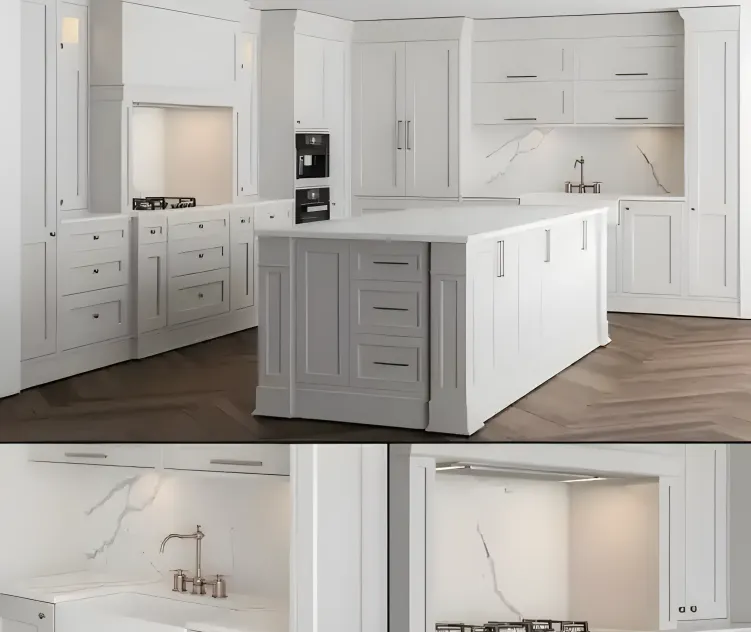Kitchen neoclassic white