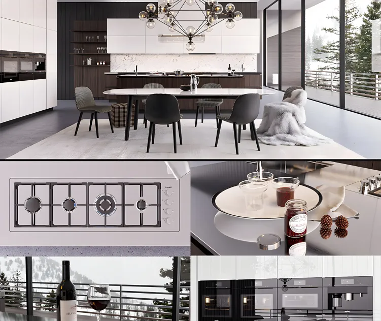 Kitchen poliform varenna artex