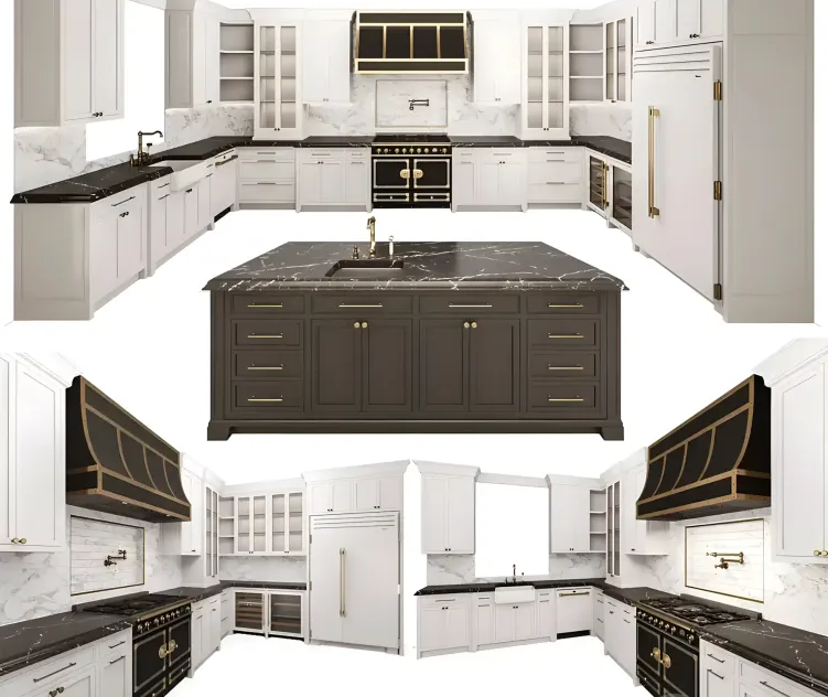 Kitchen with island