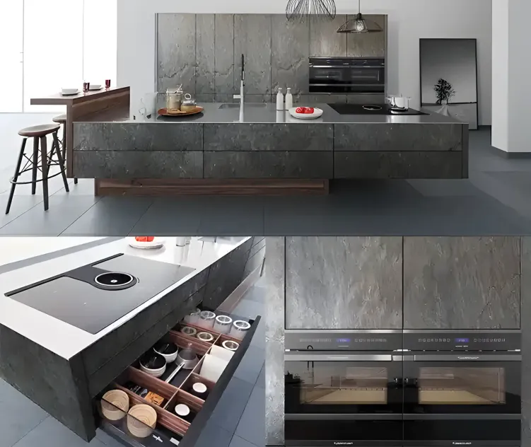 Kitchen zeyko forum stone oceangreen