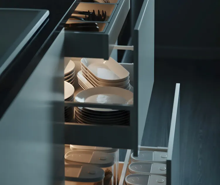 Patreon kitchen open cabinets with johannes lindqvist