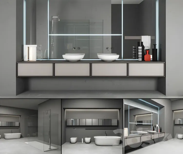 Bathroom furniture set bespoke