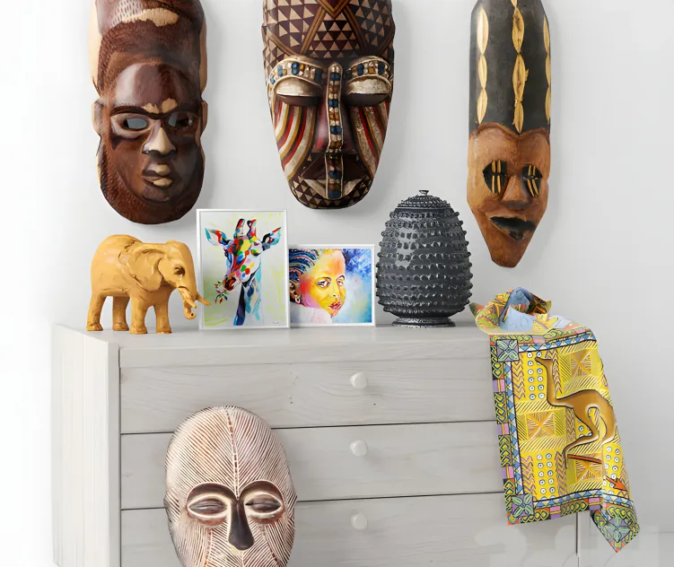 African masks decorative